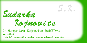 sudarka kojnovits business card